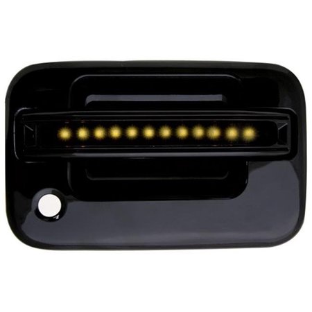 IPCW IPCW FLA04BF Ford F150; F250 Ld 2004 - 2008 LED Door Handle; Front; Black Amber Led; Smoke Lens 2Ps. Per Set FLA04BF